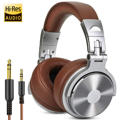Oneodio DJ Headphones - Wired Studio Headphones With Mic, 50mm Neodymium Drivers - ZOOMNSTORE