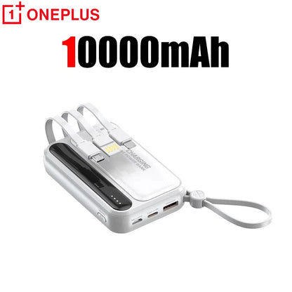 Oneplus Power Bank 50000mAh Large Capacity 4 In1 Built in Cables Intelligent Digital Display Light Portable Battery For Samsung - ZOOMNSTORE