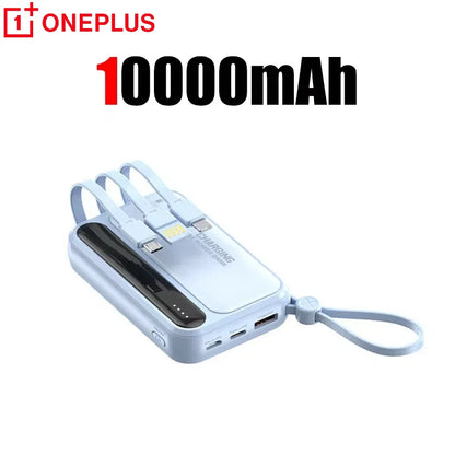 Oneplus Power Bank 50000mAh Large Capacity 4 In1 Built in Cables Intelligent Digital Display Light Portable Battery For Samsung - ZOOMNSTORE