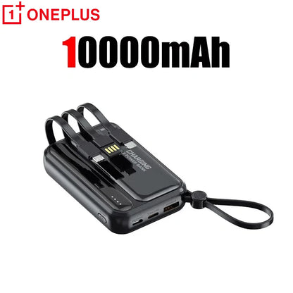 Oneplus Power Bank 50000mAh Large Capacity 4 In1 Built in Cables Intelligent Digital Display Light Portable Battery For Samsung - ZOOMNSTORE