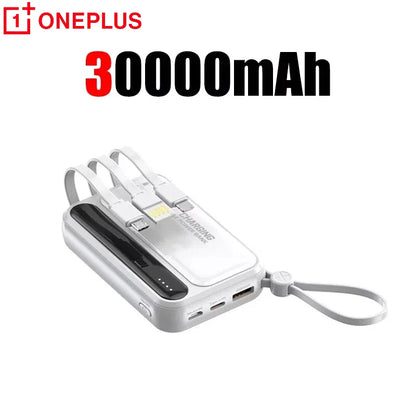 Oneplus Power Bank 50000mAh Large Capacity 4 In1 Built in Cables Intelligent Digital Display Light Portable Battery For Samsung - ZOOMNSTORE