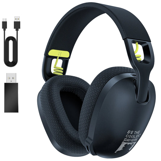Onikuma Gaming Headset for PS5, PS4, PC, 2.4GHz USB Gaming Headphones with Mic, Ergonomic Design 5.3 Bluetooth Headphones - ZOOMNSTORE
