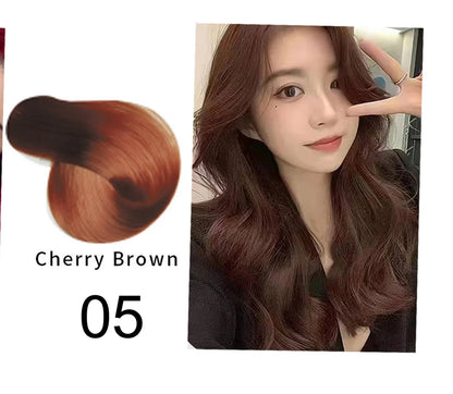Organic Brown Hair Color Shampoo - Permanent Long-Lasting Dye for Women - ZOOMNSTORE