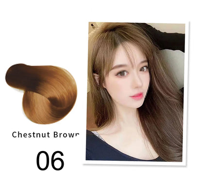 Organic Brown Hair Color Shampoo - Permanent Long-Lasting Dye for Women - ZOOMNSTORE