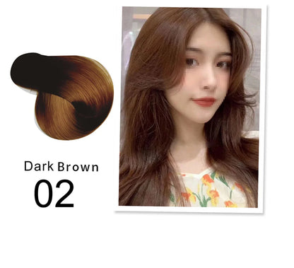 Organic Brown Hair Color Shampoo - Permanent Long-Lasting Dye for Women - ZOOMNSTORE