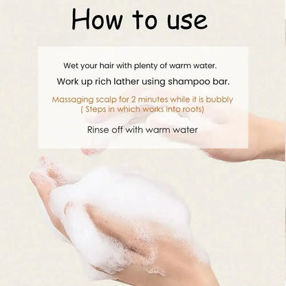 Organic Rice Shampoo Bar - Nourishing Hair Growth Soap with Rice Water Protein - ZOOMNSTORE