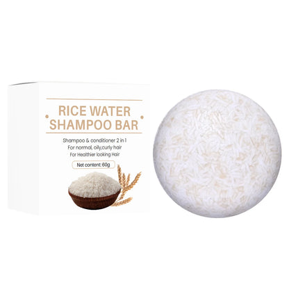 Organic Rice Shampoo Bar - Nourishing Hair Growth Soap with Rice Water Protein - ZOOMNSTORE