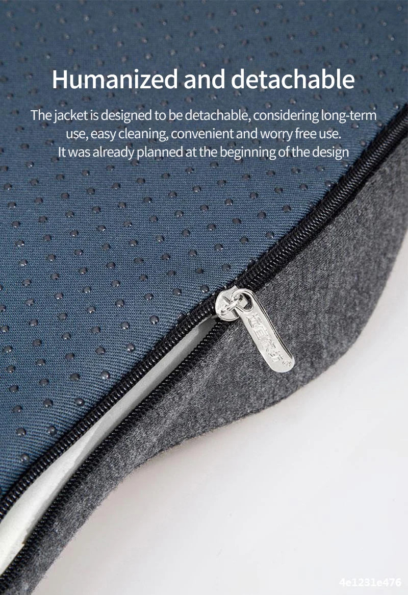 Orthopedic Memory Foam Cushion | Sciatica Pain Relief with Non Slip Coccyx Pressure Seat Pad - ZOOMNSTORE