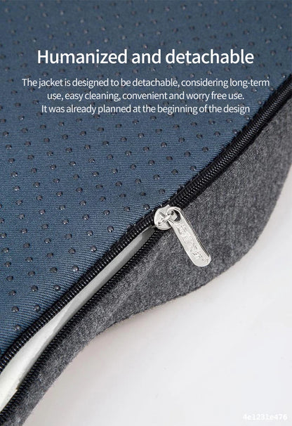 Orthopedic Memory Foam Cushion | Sciatica Pain Relief with Non Slip Coccyx Pressure Seat Pad - ZOOMNSTORE