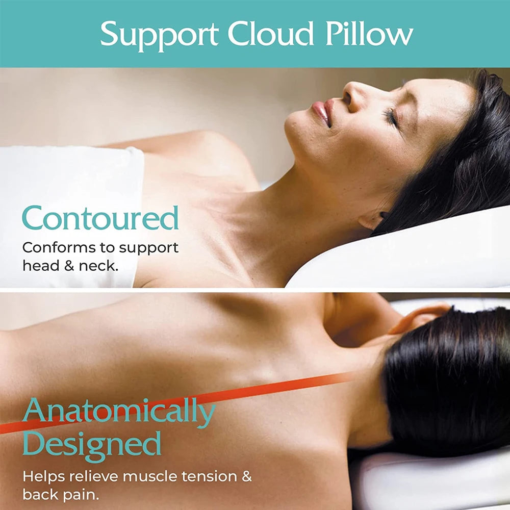 Orthopedic Neck Pillow - Memory Foam Sleep Support Pillow | Soft Micro Airball Cushion - ZOOMNSTORE