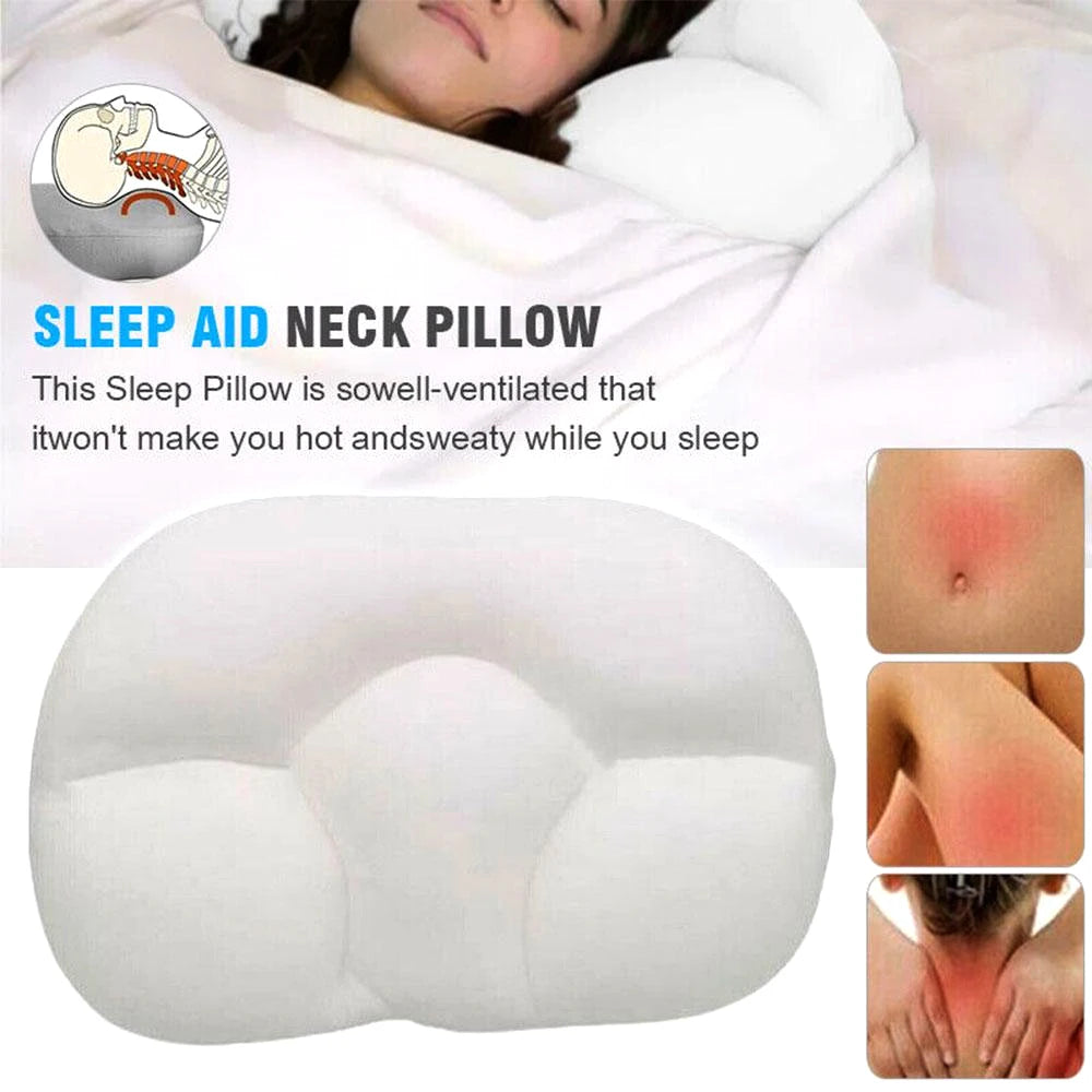 Orthopedic Neck Pillow - Memory Foam Sleep Support Pillow | Soft Micro Airball Cushion - ZOOMNSTORE