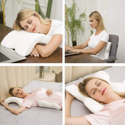 Orthopedic Neck Pillow - U-Shaped Memory Foam Travel Neck Support for Side Sleepers - ZOOMNSTORE
