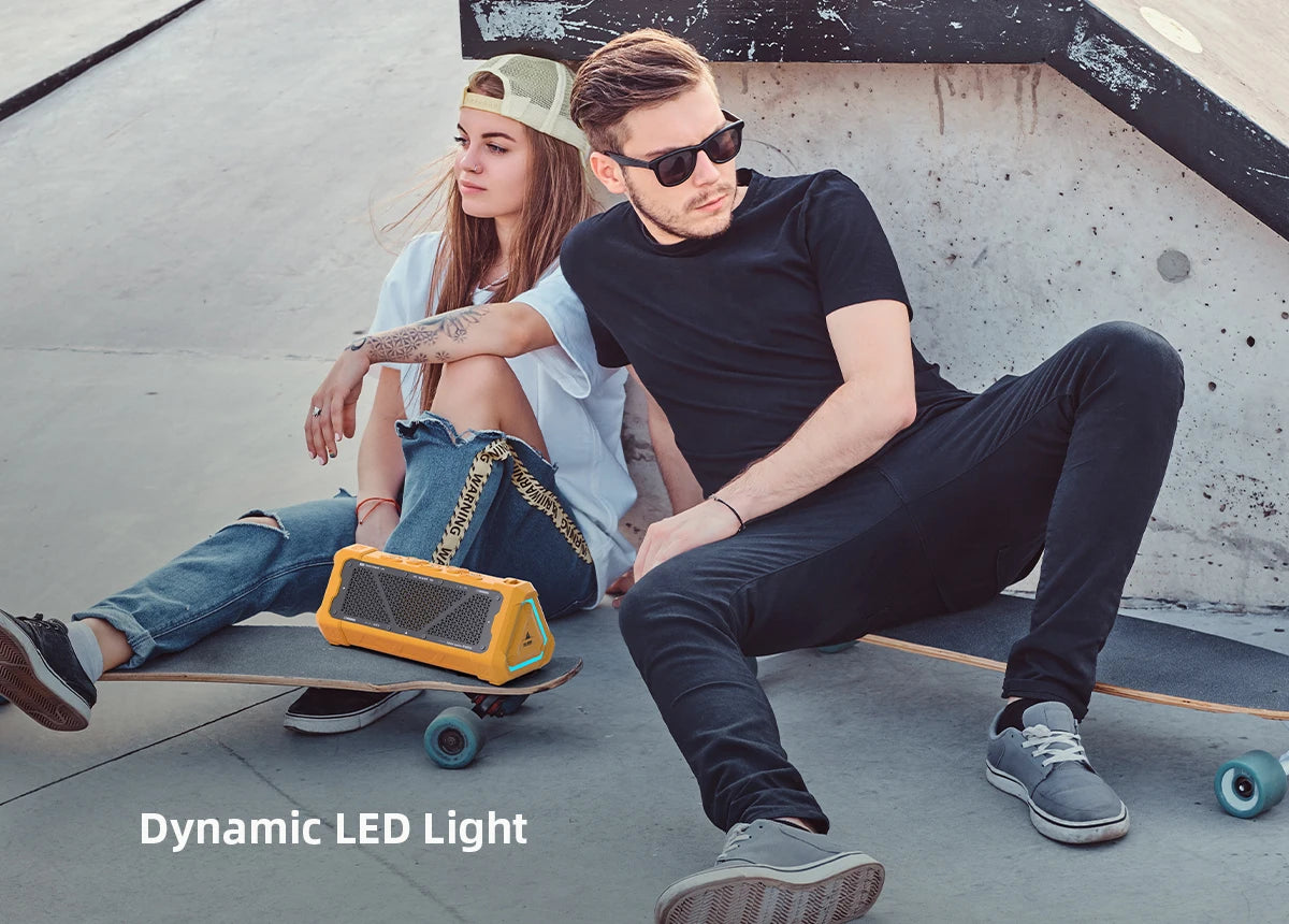 Outdoor Bluetooth Speaker - MLOVE P3 Portable Waterproof 40W Output Power with RGB Light - ZOOMNSTORE