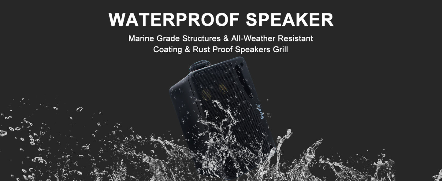 Outdoor Bluetooth Speakers - Waterproof 3 Way Speaker System, Durable Wall Mount - ZOOMNSTORE