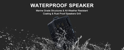Outdoor Bluetooth Speakers - Waterproof 3 Way Speaker System, Durable Wall Mount - ZOOMNSTORE