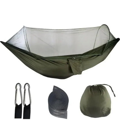 2-Person Camping Hammock with Mosquito Net - Portable Outdoor Sleeping Bed - ZOOMNSTORE