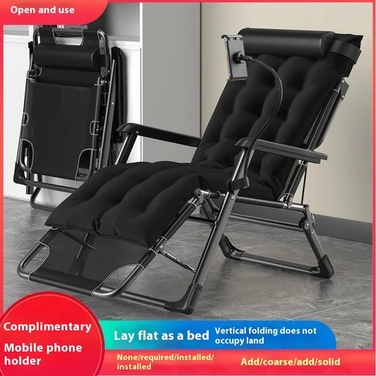 GIANXI Outdoor Recliner - Padded Folding Lounge Chair with Phone Stand - ZOOMNSTORE