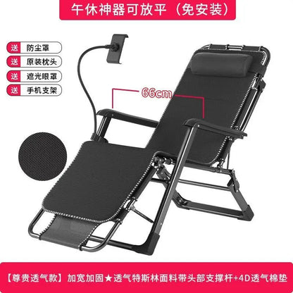 GIANXI Outdoor Recliner - Padded Folding Lounge Chair with Phone Stand - ZOOMNSTORE