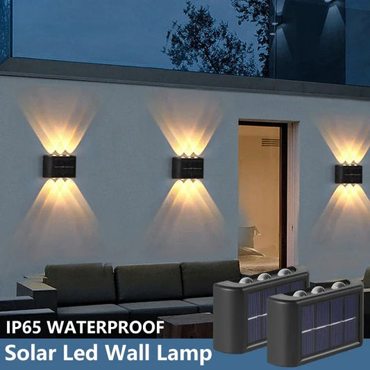 Outdoor Solar Wall Lamp - Waterproof Garden Light for Home Decoration - ZOOMNSTORE