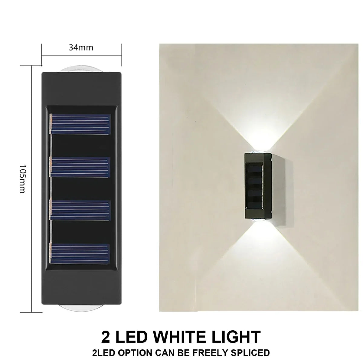 Outdoor Solar Wall Lamp - Waterproof Garden Light for Home Decoration - ZOOMNSTORE