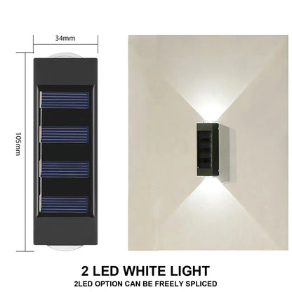 Outdoor Solar Wall Lamp - Waterproof Garden Light for Home Decoration - ZOOMNSTORE