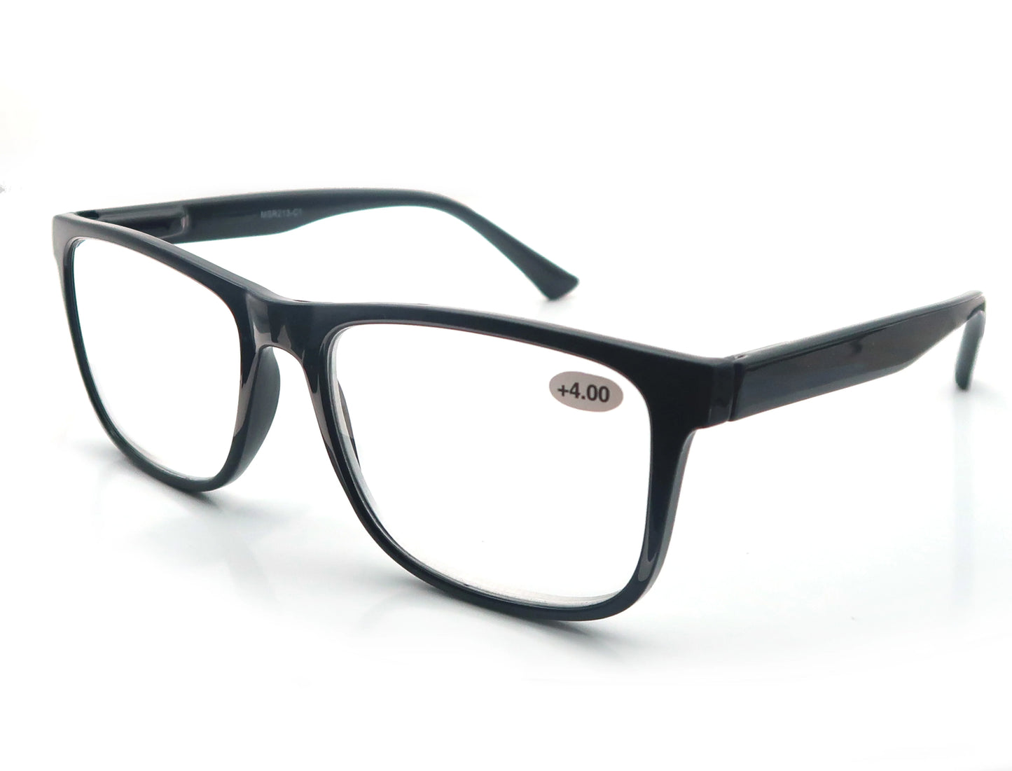 Oversized Reading Glasses - Wide Square Eyeglasses With Spring Hinge For Men & Women - ZOOMNSTORE