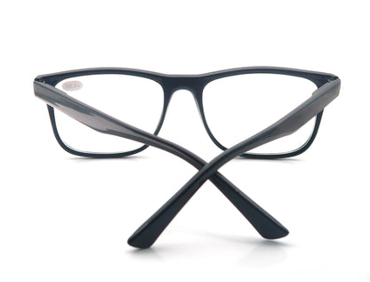 Oversized Reading Glasses - Wide Square Eyeglasses With Spring Hinge For Men & Women - ZOOMNSTORE