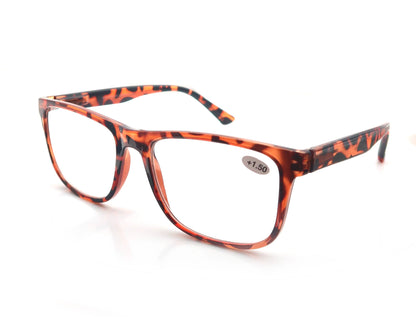 Oversized Reading Glasses - Wide Square Eyeglasses With Spring Hinge For Men & Women - ZOOMNSTORE