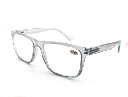 Oversized Reading Glasses - Wide Square Eyeglasses With Spring Hinge For Men & Women - ZOOMNSTORE