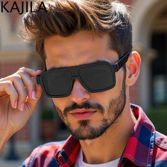 Oversized Square Punk Sunglasses - Luxury UV400 Eyewear for Men  Women - ZOOMNSTORE