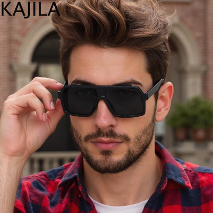 Oversized Square Punk Sunglasses - Luxury UV400 Eyewear for Men  Women - ZOOMNSTORE
