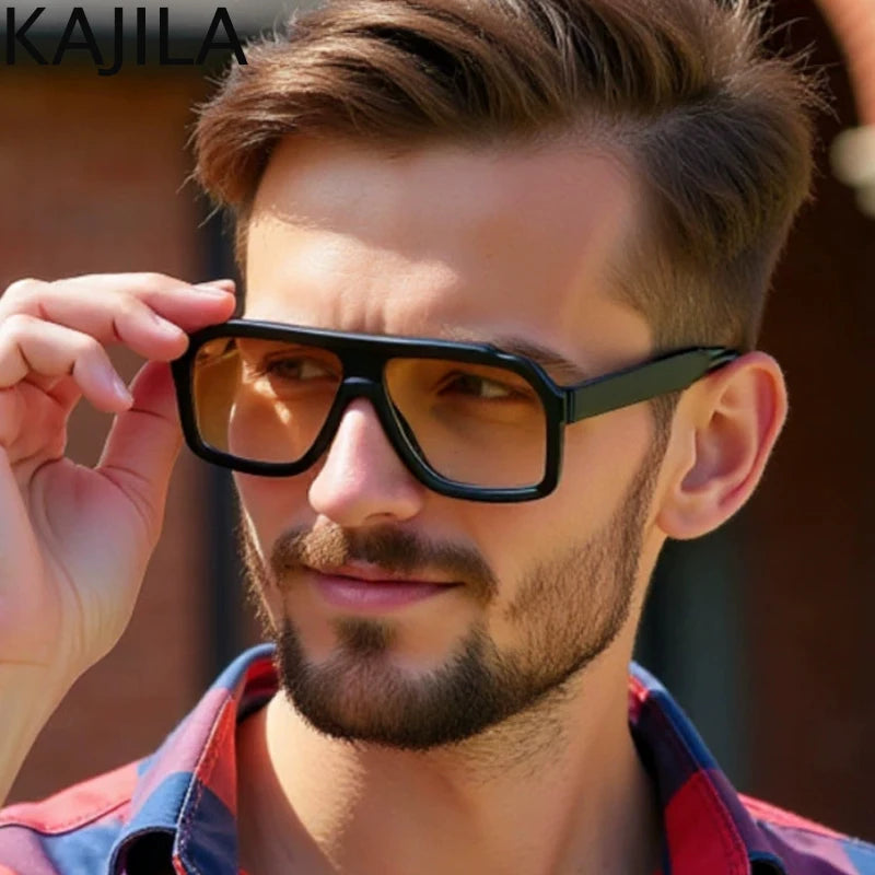 Oversized Square Punk Sunglasses - Luxury UV400 Eyewear for Men  Women - ZOOMNSTORE