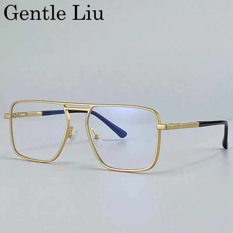 Oversized Square Punk Sunglasses - Retro Steampunk UV400 Eyewear for Men - ZOOMNSTORE