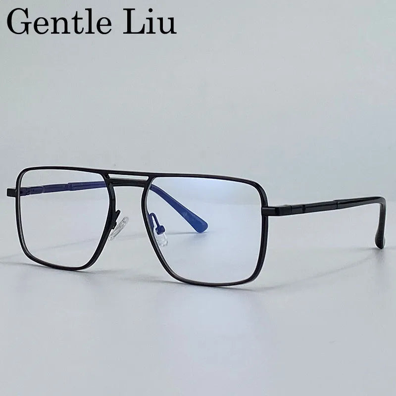 Oversized Square Punk Sunglasses - Retro Steampunk UV400 Eyewear for Men - ZOOMNSTORE