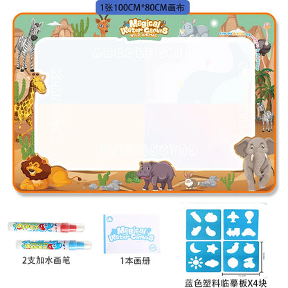 Oversized Water Canvas Pens - Montessori Learning Drawing Blanket for Kids - ZOOMNSTORE