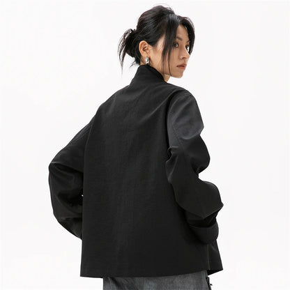Oversized Womens Blazer - Stylish Chinese Style Jacket for 2024 Fashion Trends - ZOOMNSTORE