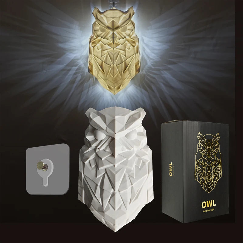 Owl  Eagle Wall Lamp - Modern 3D Projector Sconce Light for Halloween Atmosphere - ZOOMNSTORE