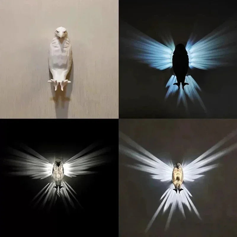 Owl  Eagle Wall Lamp - Modern 3D Projector Sconce Light for Halloween Atmosphere - ZOOMNSTORE