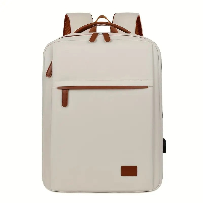 Backpack Oxford Cloth Business Computer Bag With Large Capacity, Strong And Wearable Student School Bag, Solid Color And Versatile Travel Backpack - ZOOMNSTORE