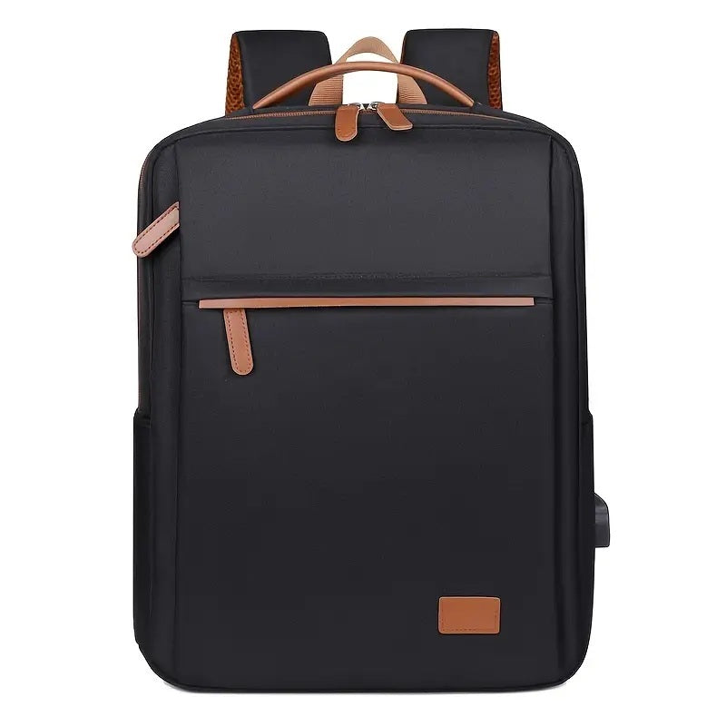 Backpack Oxford Cloth Business Computer Bag With Large Capacity, Strong And Wearable Student School Bag, Solid Color And Versatile Travel Backpack - ZOOMNSTORE