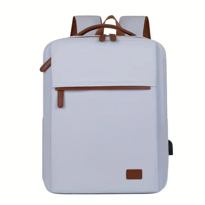 Backpack Oxford Cloth Business Computer Bag With Large Capacity, Strong And Wearable Student School Bag, Solid Color And Versatile Travel Backpack - ZOOMNSTORE