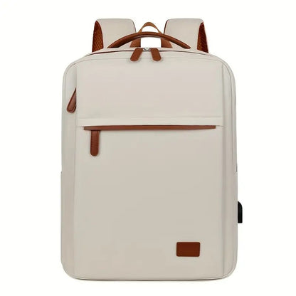 Backpack Oxford Cloth Business Computer Bag With Large Capacity, Strong And Wearable Student School Bag, Solid Color And Versatile Travel Backpack - ZOOMNSTORE