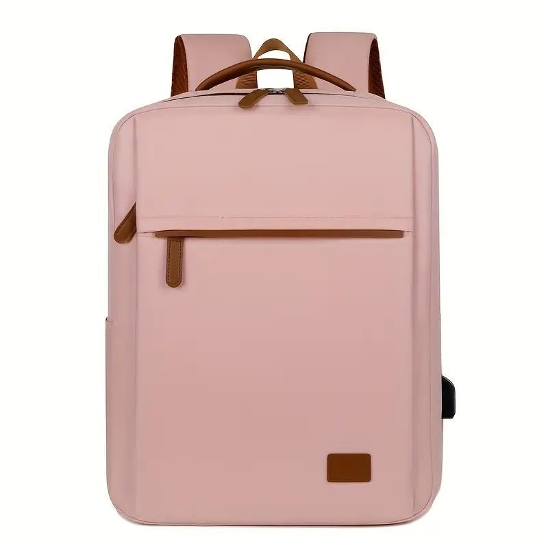 Backpack Oxford Cloth Business Computer Bag With Large Capacity, Strong And Wearable Student School Bag, Solid Color And Versatile Travel Backpack - ZOOMNSTORE