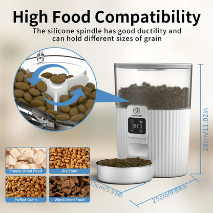 PAPIFEED cat automatic feeder dog fixed feeding machine cat food dog food wifi remote smart cat pet food dispenser - ZOOMNSTORE