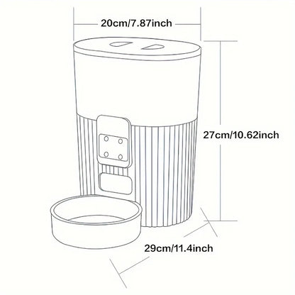 PAPIFEED cat automatic feeder dog fixed feeding machine cat food dog food wifi remote smart cat pet food dispenser - ZOOMNSTORE