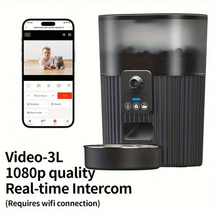 PAPIFEED cat automatic feeder dog fixed feeding machine cat food dog food wifi remote smart cat pet food dispenser - ZOOMNSTORE