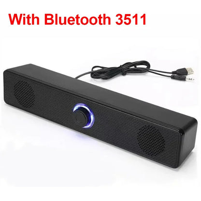 PC Soundbar - Wired  Wireless Bluetooth Speaker for TV  Gaming - ZOOMNSTORE