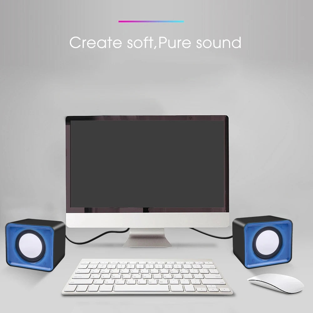 PC Speaker - Portable USB Powered Speakers | Mini Desktop Speaker With Adjustable Volume - ZOOMNSTORE