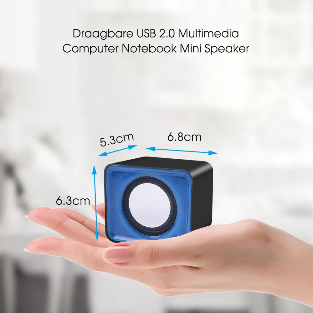 PC Speaker - Portable USB Powered Speakers | Mini Desktop Speaker With Adjustable Volume - ZOOMNSTORE