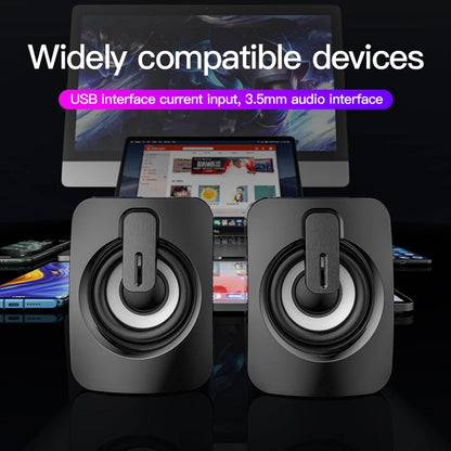 PC Speaker - Portable USB Powered Speakers | Mini Desktop Speaker With Adjustable Volume - ZOOMNSTORE